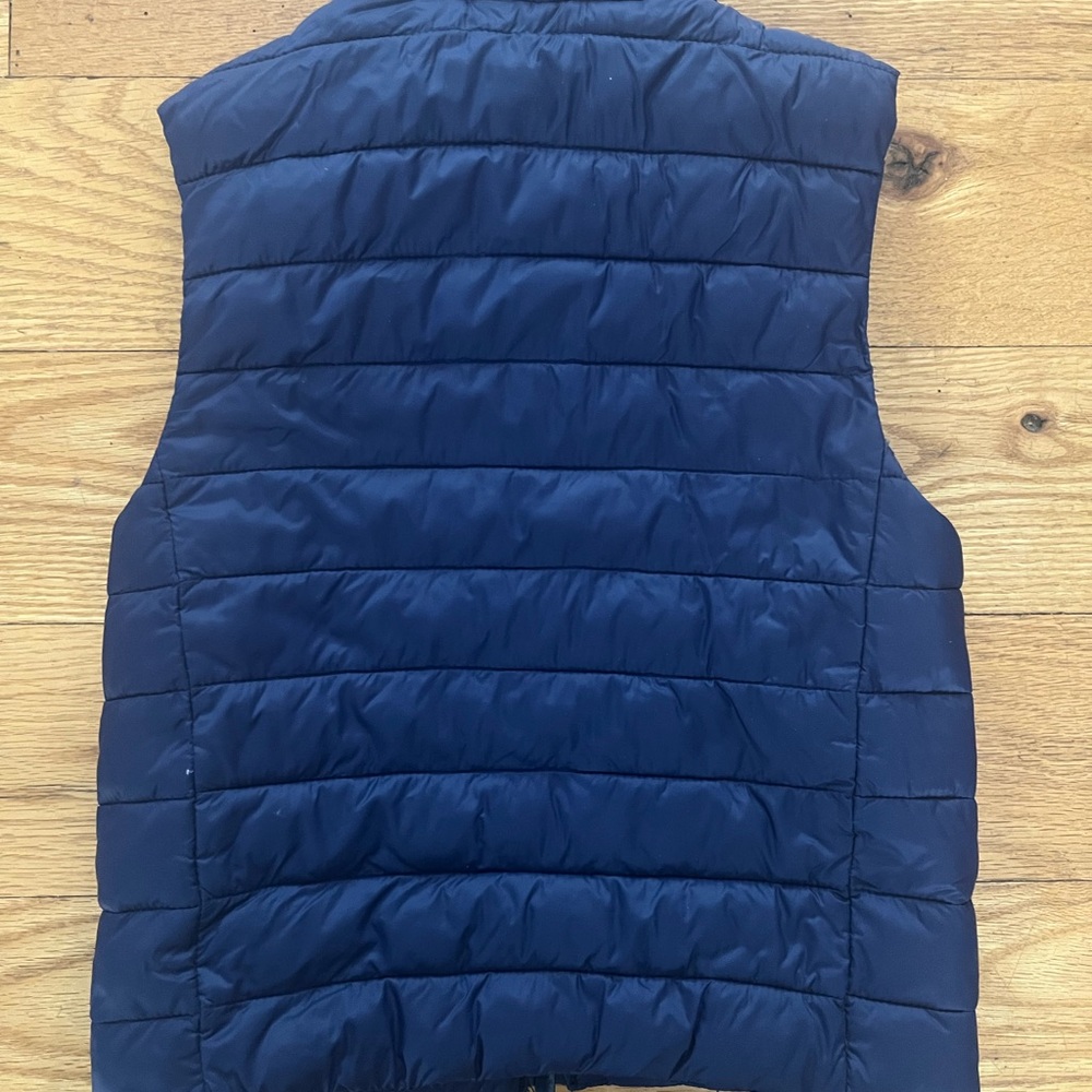 Lands' End Navy Quilted Puffer Vest - Picture 3 of 4